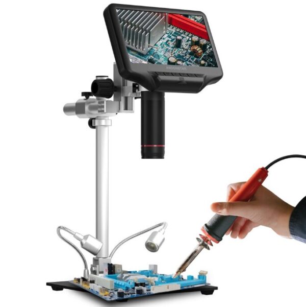 7inch LCD Microscope 4Megapixel Industrial Microscope Digital Electronic Maintenance Magnifying