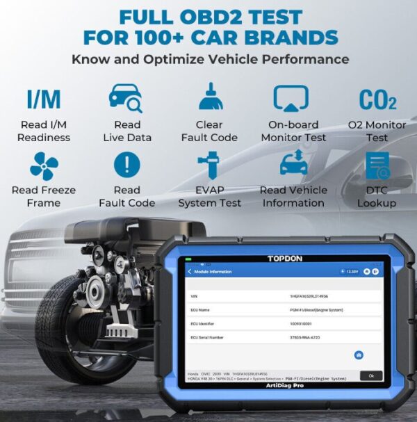 Car OBD2 Diagnostic Device Scanner All System