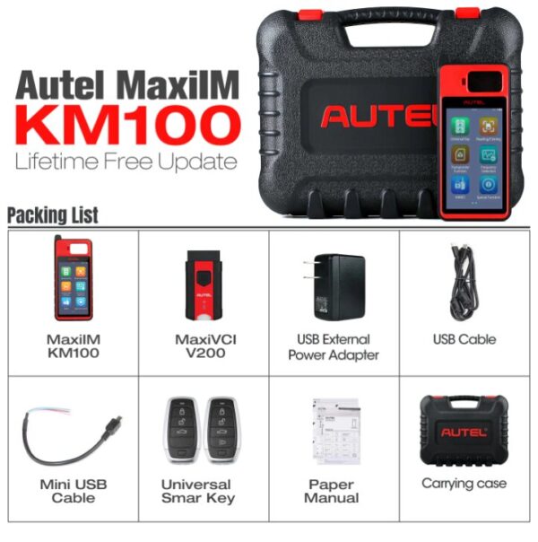 AUTEL MaxiIM KM100 2022 Car Universal Key Generator Immobilizer IMMO Learning Tool